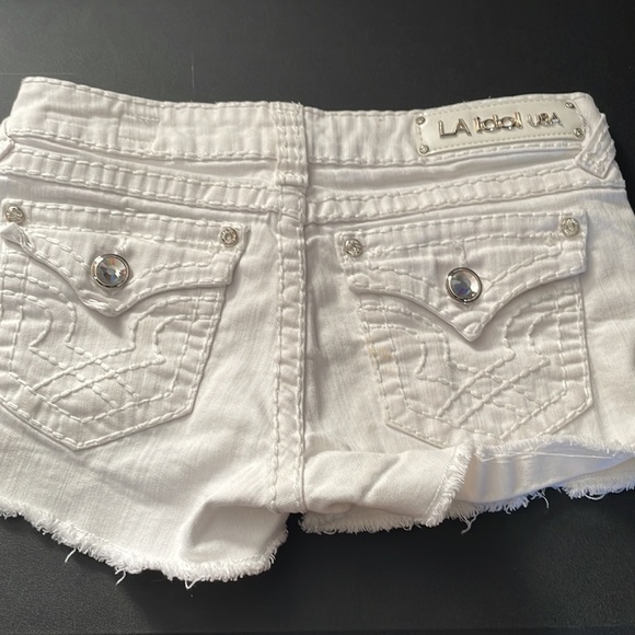 LA Idol USA ladies Jean shorts size M - Picture 2 of 16